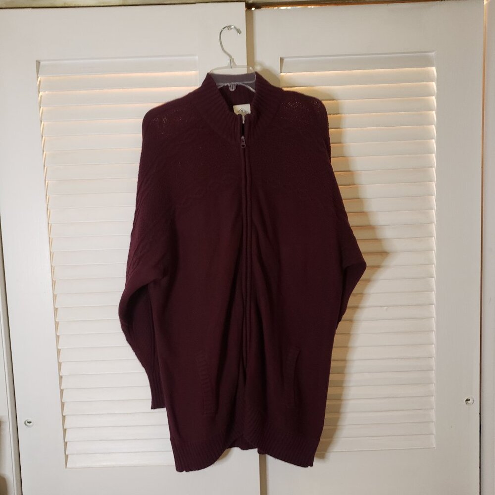Excellent Condition, Mulberry St. John's Bay (2X) Zippered Cardigan